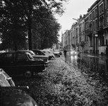 125576 Gezicht op het Lucasbolwerk te Utrecht, tijdens regenachtig herfstweer.